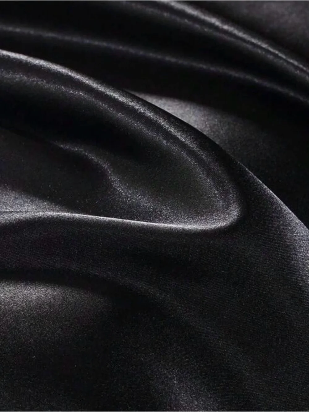 Satin Black Duvet Cover - Elegant Bed Linen